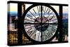 Giant Clock Window - View of Central Park VI-Philippe Hugonnard-Stretched Canvas