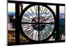 Giant Clock Window - View of Central Park VI-Philippe Hugonnard-Mounted Photographic Print