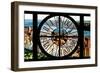 Giant Clock Window - View of Central Park with Hudson River at Sunset-Philippe Hugonnard-Framed Photographic Print