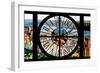 Giant Clock Window - View of Central Park with Hudson River at Sunset-Philippe Hugonnard-Framed Photographic Print