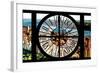 Giant Clock Window - View of Central Park with Hudson River at Sunset-Philippe Hugonnard-Framed Photographic Print