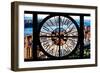 Giant Clock Window - View of Central Park with Hudson River-Philippe Hugonnard-Framed Photographic Print