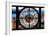 Giant Clock Window - View of Central Park with Hudson River-Philippe Hugonnard-Framed Photographic Print