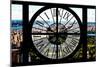 Giant Clock Window - View of Central Park-Philippe Hugonnard-Mounted Photographic Print