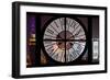 Giant Clock Window - View of Downtown Shanghai by Night - China II-Philippe Hugonnard-Framed Photographic Print