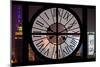 Giant Clock Window - View of Downtown Shanghai by Night - China II-Philippe Hugonnard-Mounted Photographic Print