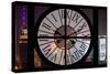 Giant Clock Window - View of Downtown Shanghai by Night - China II-Philippe Hugonnard-Stretched Canvas