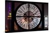 Giant Clock Window - View of Downtown Shanghai by Night - China II-Philippe Hugonnard-Stretched Canvas