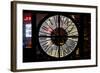 Giant Clock Window - View of Downtown Shanghai by Night - China-Philippe Hugonnard-Framed Photographic Print