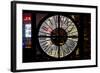 Giant Clock Window - View of Downtown Shanghai by Night - China-Philippe Hugonnard-Framed Photographic Print