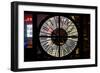 Giant Clock Window - View of Downtown Shanghai by Night - China-Philippe Hugonnard-Framed Photographic Print