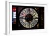 Giant Clock Window - View of Downtown Shanghai by Night - China-Philippe Hugonnard-Framed Photographic Print