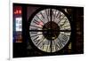 Giant Clock Window - View of Downtown Shanghai by Night - China-Philippe Hugonnard-Framed Photographic Print