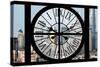 Giant Clock Window - View of Downtown Shanghai - China-Philippe Hugonnard-Stretched Canvas