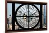 Giant Clock Window - View of Downtown Shanghai - China-Philippe Hugonnard-Framed Photographic Print