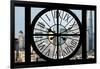 Giant Clock Window - View of Downtown Shanghai - China-Philippe Hugonnard-Framed Photographic Print