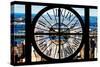 Giant Clock Window - View of Harlem - New York-Philippe Hugonnard-Stretched Canvas