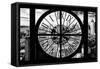 Giant Clock Window - View of Hell's Kitchen District at Sunset - Manhattan II-Philippe Hugonnard-Framed Stretched Canvas