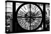 Giant Clock Window - View of Hell's Kitchen District at Sunset - Manhattan II-Philippe Hugonnard-Stretched Canvas