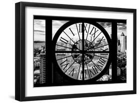 Giant Clock Window - View of Hell's Kitchen District at Sunset - Manhattan II-Philippe Hugonnard-Framed Photographic Print