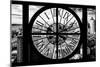 Giant Clock Window - View of Hell's Kitchen District at Sunset - Manhattan II-Philippe Hugonnard-Mounted Photographic Print