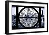 Giant Clock Window - View of Hell's Kitchen District at Sunset - Manhattan VI-Philippe Hugonnard-Framed Photographic Print