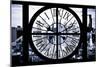 Giant Clock Window - View of Hell's Kitchen District at Sunset - Manhattan VI-Philippe Hugonnard-Mounted Photographic Print