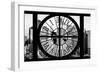 Giant Clock Window - View of Hell's Kitchen in Winter at Sunset - New York II-Philippe Hugonnard-Framed Photographic Print