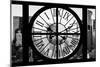 Giant Clock Window - View of Hell's Kitchen in Winter - Manhattan II-Philippe Hugonnard-Mounted Photographic Print