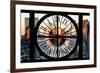 Giant Clock Window - View of Hell's Kitchen in Winter - Manhattan-Philippe Hugonnard-Framed Photographic Print