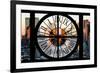 Giant Clock Window - View of Hell's Kitchen in Winter - Manhattan-Philippe Hugonnard-Framed Photographic Print