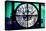Giant Clock Window - View of Hotel Empire Sign - New York City II-Philippe Hugonnard-Stretched Canvas
