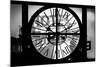 Giant Clock Window - View of Hotel Empire Sign - New York City III-Philippe Hugonnard-Mounted Photographic Print