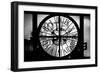 Giant Clock Window - View of Hotel Empire Sign - New York City III-Philippe Hugonnard-Framed Photographic Print