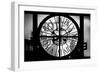 Giant Clock Window - View of Hotel Empire Sign - New York City III-Philippe Hugonnard-Framed Photographic Print