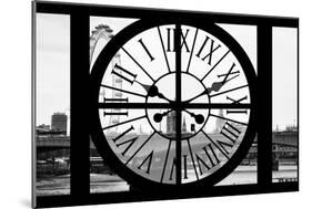 Giant Clock Window - View of London with London Eye and Big Ben II-Philippe Hugonnard-Mounted Photographic Print