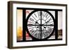 Giant Clock Window - View of London with London Eye and Big Ben III-Philippe Hugonnard-Framed Photographic Print