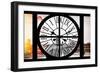 Giant Clock Window - View of London with London Eye and Big Ben III-Philippe Hugonnard-Framed Photographic Print
