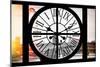 Giant Clock Window - View of London with London Eye and Big Ben III-Philippe Hugonnard-Mounted Photographic Print