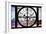 Giant Clock Window - View of London with London Eye and Big Ben IV-Philippe Hugonnard-Framed Photographic Print