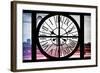 Giant Clock Window - View of London with London Eye and Big Ben IV-Philippe Hugonnard-Framed Photographic Print
