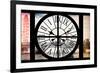 Giant Clock Window - View of London with London Eye and Big Ben VI-Philippe Hugonnard-Framed Photographic Print