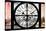 Giant Clock Window - View of London with London Eye and Big Ben VI-Philippe Hugonnard-Stretched Canvas