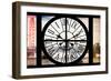 Giant Clock Window - View of London with London Eye and Big Ben VI-Philippe Hugonnard-Framed Photographic Print