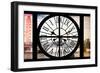 Giant Clock Window - View of London with London Eye and Big Ben VI-Philippe Hugonnard-Framed Photographic Print
