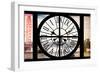 Giant Clock Window - View of London with London Eye and Big Ben VI-Philippe Hugonnard-Framed Photographic Print