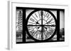 Giant Clock Window - View of London with London Eye and Big Ben VII-Philippe Hugonnard-Framed Photographic Print