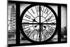 Giant Clock Window - View of London with London Eye and Big Ben VII-Philippe Hugonnard-Mounted Photographic Print