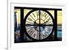 Giant Clock Window - View of Lower Manhattan with the One World Trade Center at Sunset-Philippe Hugonnard-Framed Photographic Print