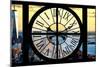 Giant Clock Window - View of Lower Manhattan with the One World Trade Center at Sunset-Philippe Hugonnard-Mounted Photographic Print